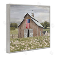 Amber Sterling | Patriotic Barn & Cow
