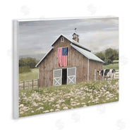 Amber Sterling | Patriotic Barn & Cow