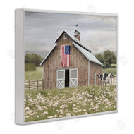 Amber Sterling | Patriotic Barn & Cow