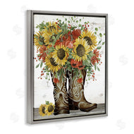 Cindy Jacobs | Sunflowers in Western Boots