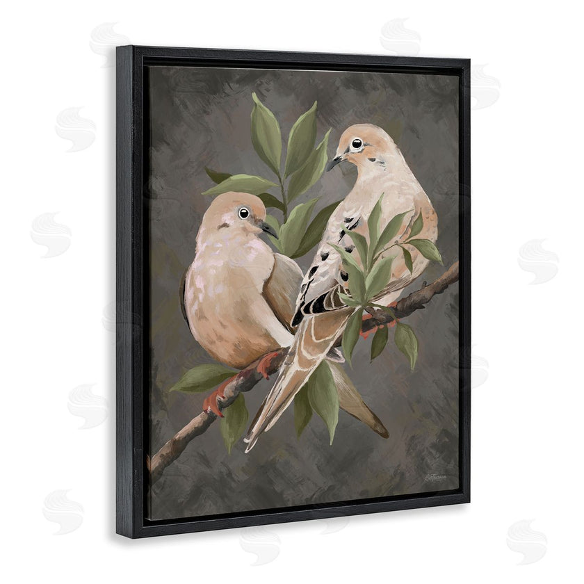 Cat Thurman Designs | Bird Pair on Grey