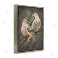 Cat Thurman Designs | Bird Pair on Grey