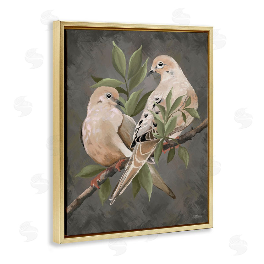 Cat Thurman Designs | Bird Pair on Grey