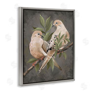 Cat Thurman Designs | Bird Pair on Grey
