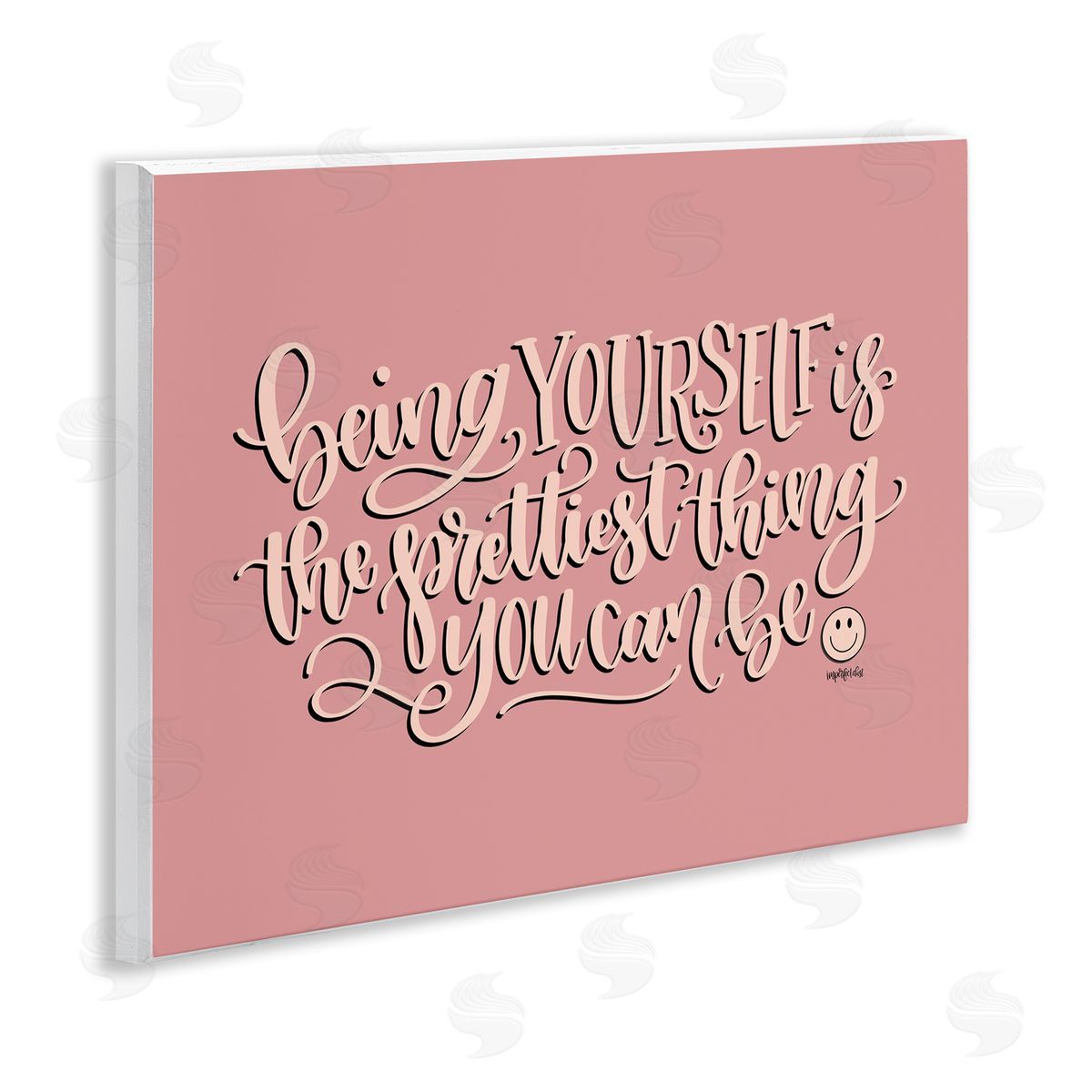 Being Yourself is Prettiest Wood Plaque Wall Art, Home Decor by Imperfect Dust