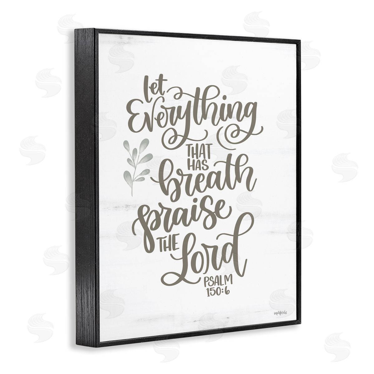Praise The Lord Proverb Black Frame Print Wall Art, Home Decor by Imperfect Dust