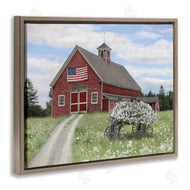 Lori Deiter | Barn with Floral Wagon