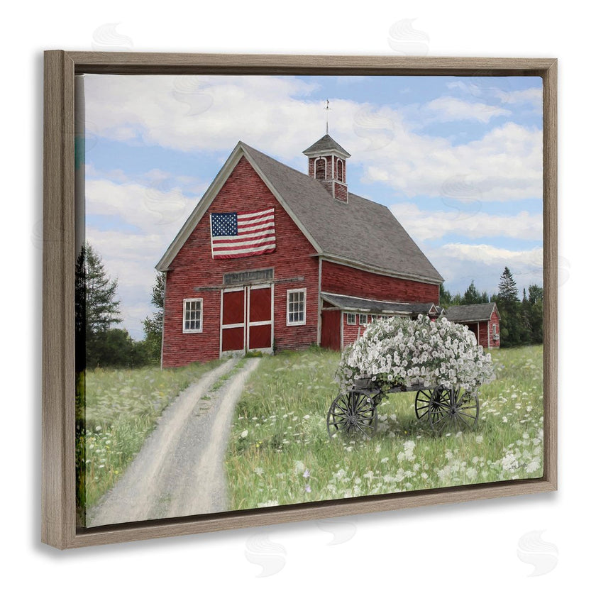 Lori Deiter | Barn with Floral Wagon