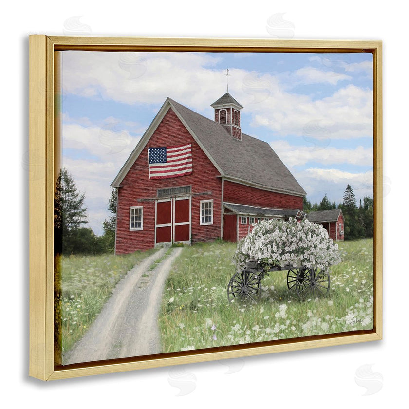 Lori Deiter | Barn with Floral Wagon