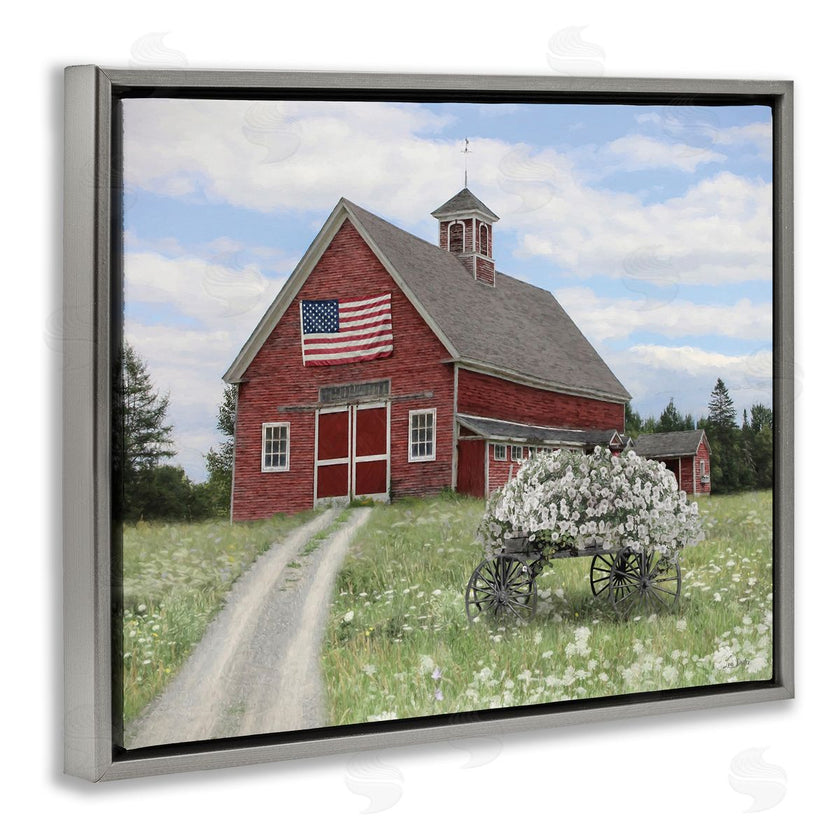 Lori Deiter | Barn with Floral Wagon