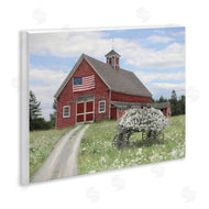Lori Deiter | Barn with Floral Wagon