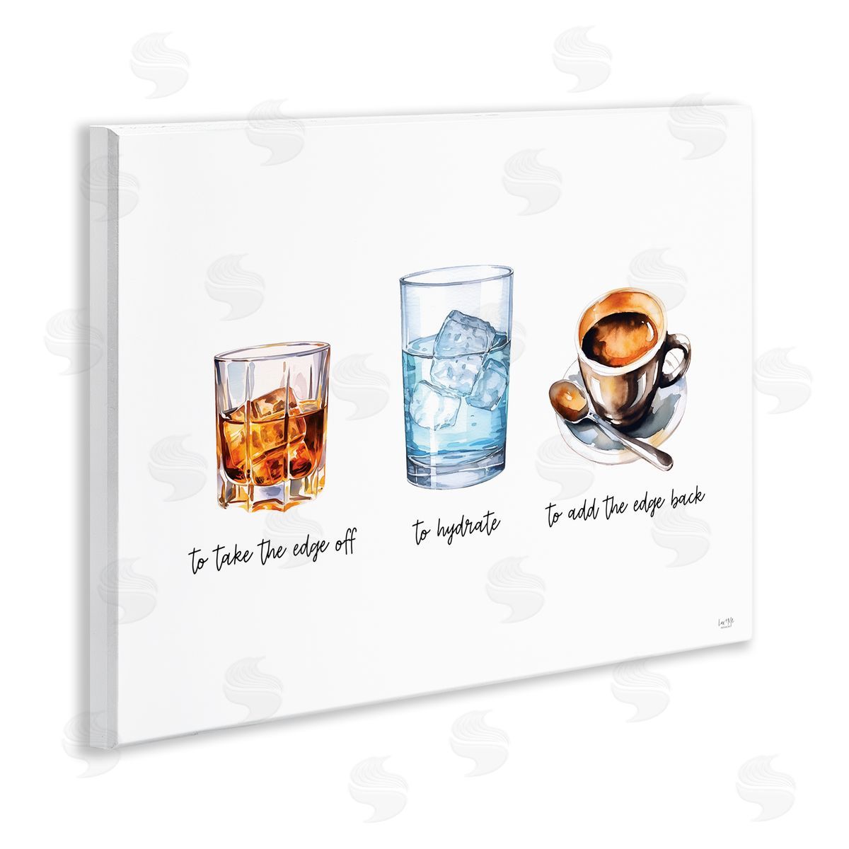 Funny Whiskey & Coffee Wood Plaque Wall Art, Home Decor by Lux + Me Designs