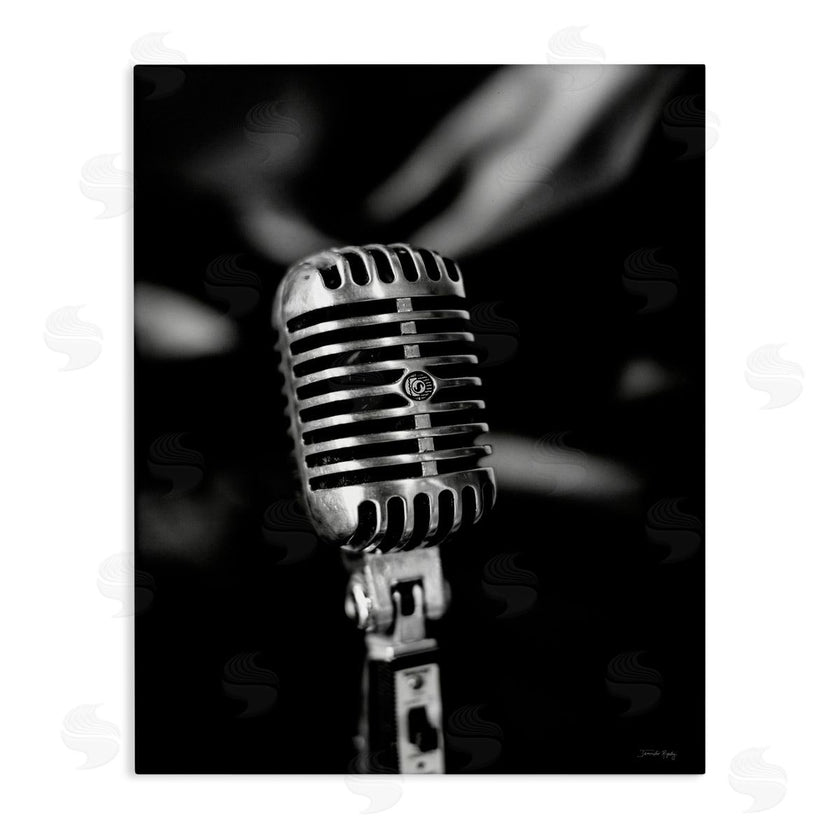 Jennifer Rigsby | Vintage Microphone on Black