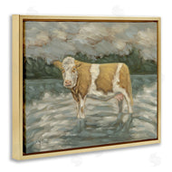Sara G. Designs | Cattle Wading in Shore