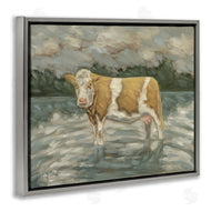Sara G. Designs | Cattle Wading in Shore