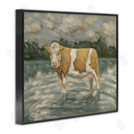 Sara G. Designs | Cattle Wading in Shore