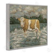 Sara G. Designs | Cattle Wading in Shore