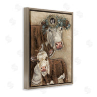 Sara G. Designs | Cow & Calf with Bird Nest