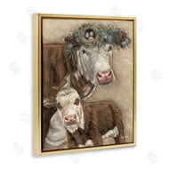 Sara G. Designs | Cow & Calf with Bird Nest