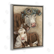 Sara G. Designs | Cow & Calf with Bird Nest