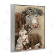 Sara G. Designs | Cow & Calf with Bird Nest
