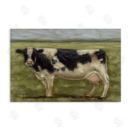 Sara G. Designs | Painterly Cow on Farm