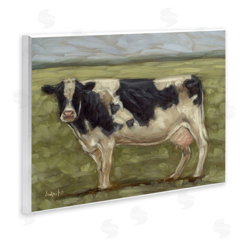 Sara G. Designs | Painterly Cow on Farm