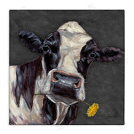 Sara G. Designs | Cow with Yellow Daisy