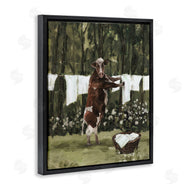 White Ladder | Brown Cow Doing Laundry