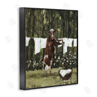White Ladder | Brown Cow Doing Laundry