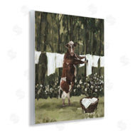 White Ladder | Brown Cow Doing Laundry