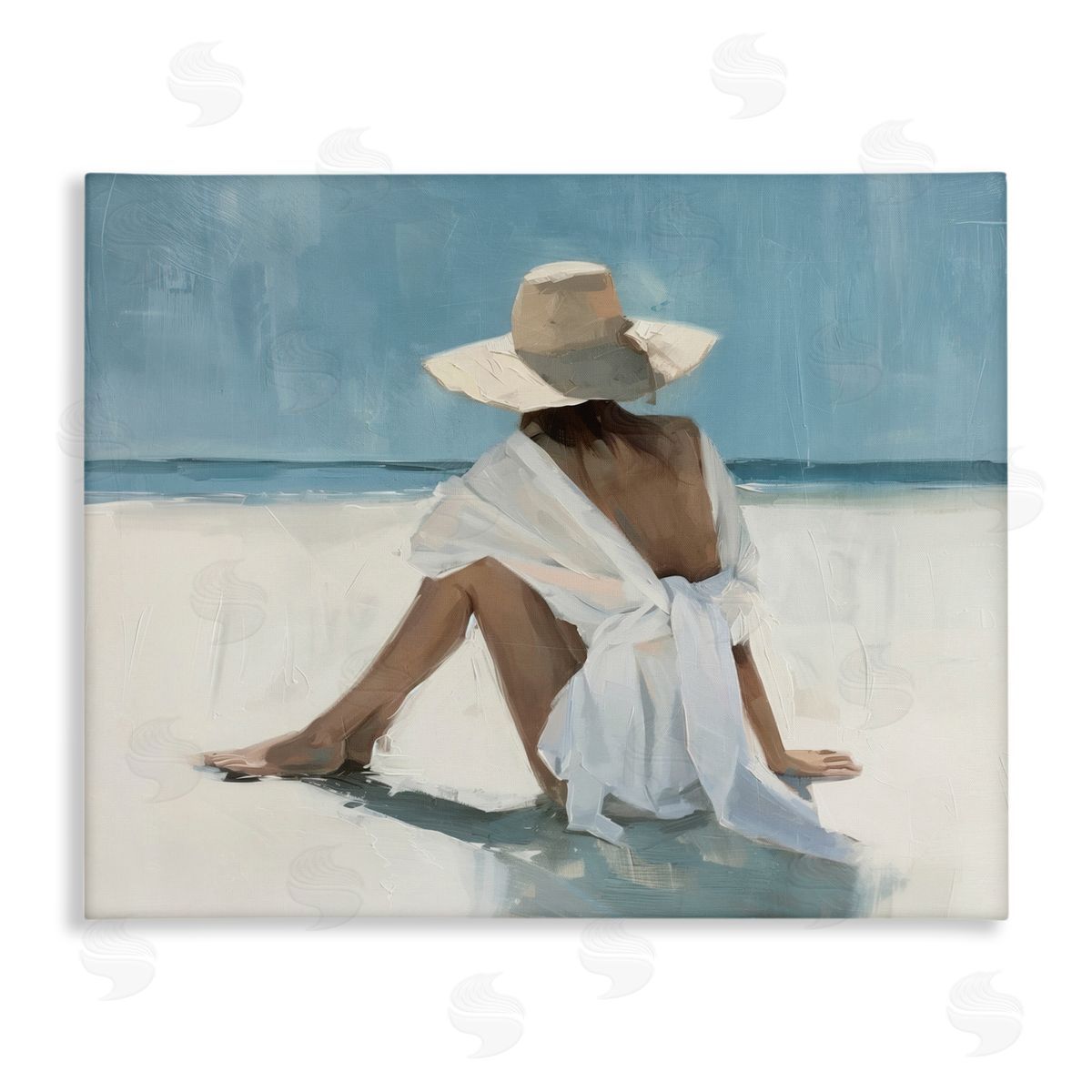 Ocean Dream Woman Canvas Wall Art, Home Decor by Svetlana Aleynikova