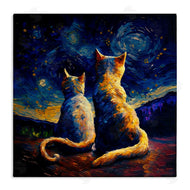 Svetlana Aleynikova | Swirled Night Sky Cats