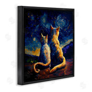 Svetlana Aleynikova | Swirled Night Sky Cats