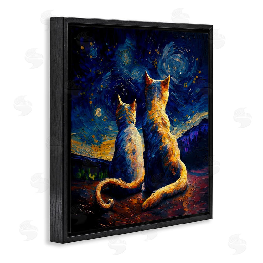 Svetlana Aleynikova | Swirled Night Sky Cats