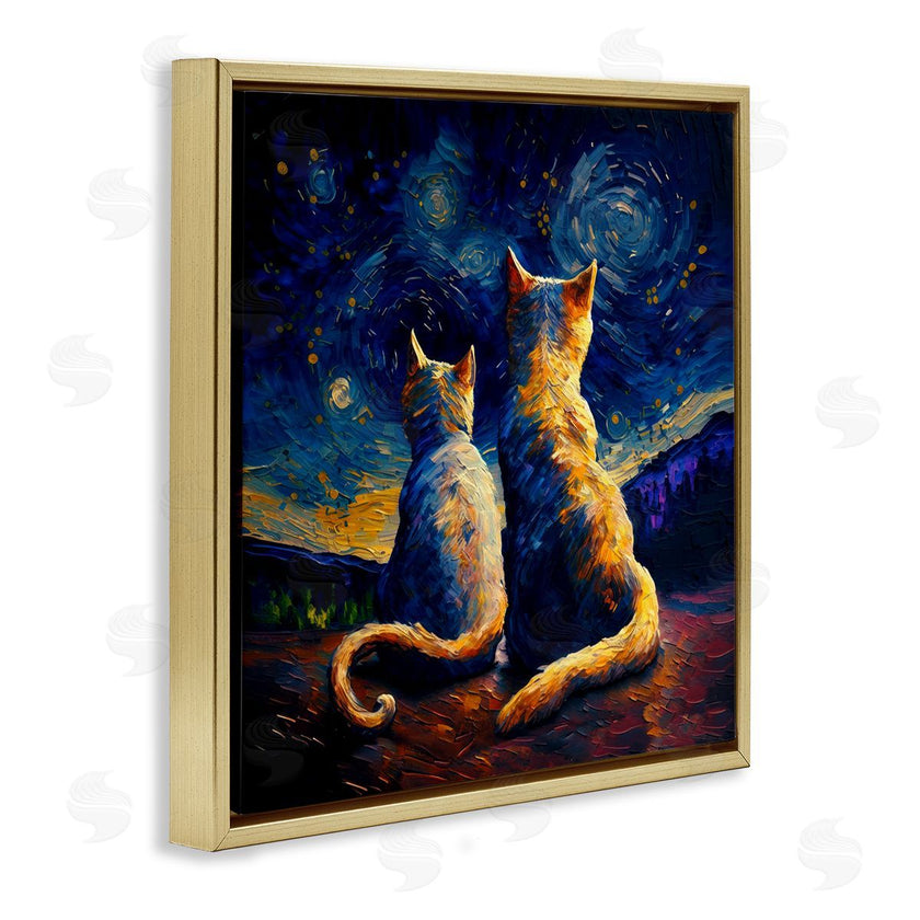 Svetlana Aleynikova | Swirled Night Sky Cats