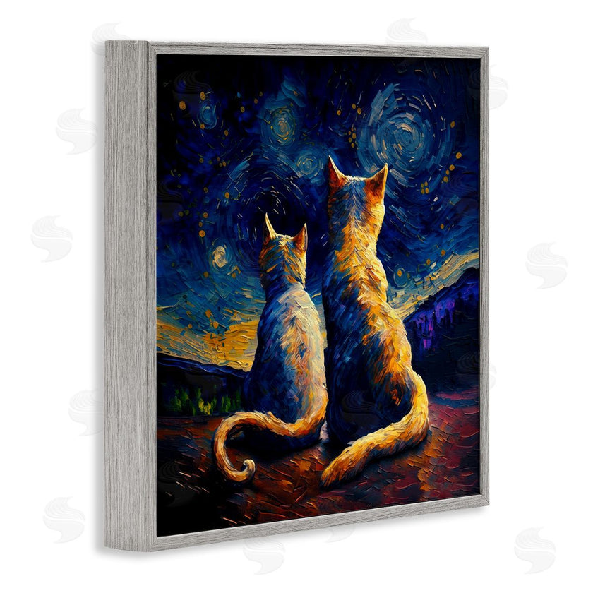 Svetlana Aleynikova | Swirled Night Sky Cats