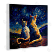 Svetlana Aleynikova | Swirled Night Sky Cats