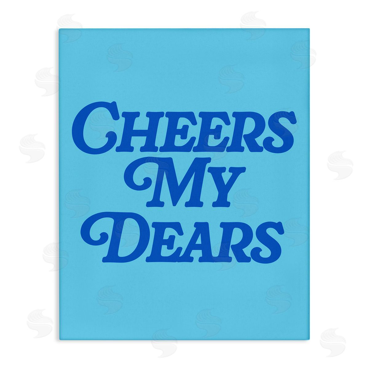 Blue Cheers My Dears Canvas Wall Art, Home Decor by House of Lulu