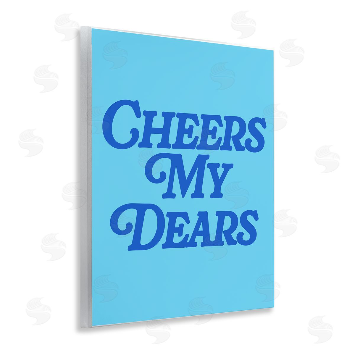 Blue Cheers My Dears Wood Plaque Wall Art, Home Decor by House of Lulu