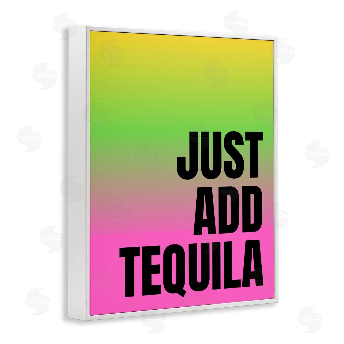Just Add Tequila Gradient White Frame Print Wall Art, Home Decor by House of Lulu