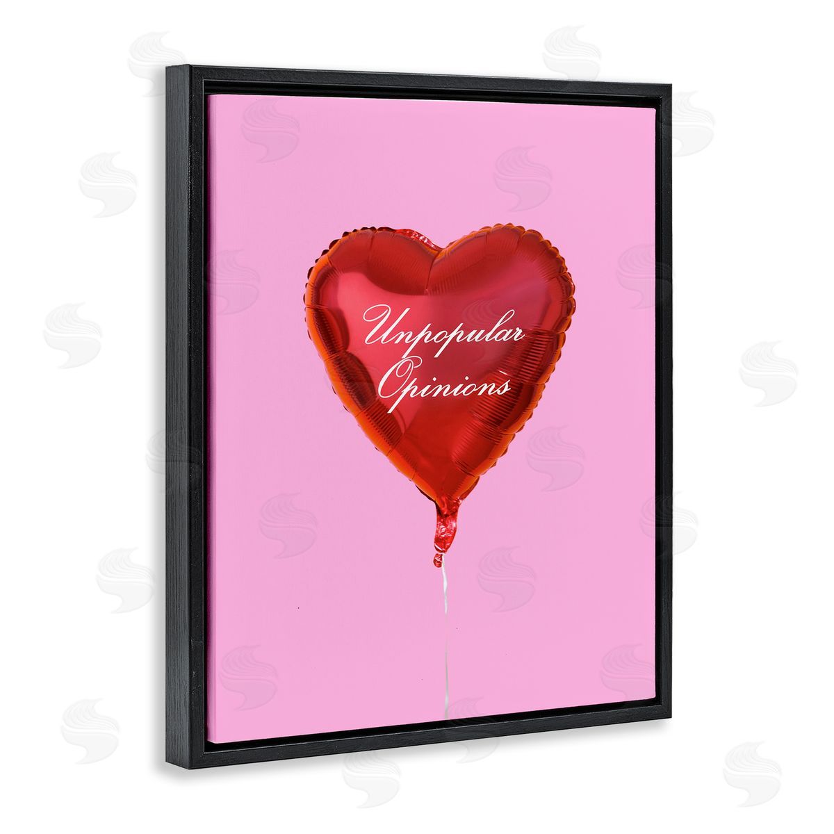 Unpopular Opinions Balloon Black Floating Frame Canvas Wall Art, Home Decor by House of Lulu
