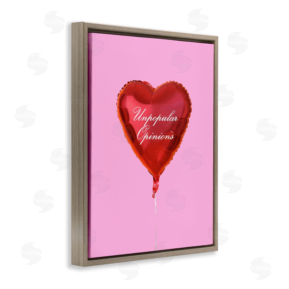 Unpopular Opinions Balloon Brown Floating Frame Canvas Wall Art, Home Decor by House of Lulu