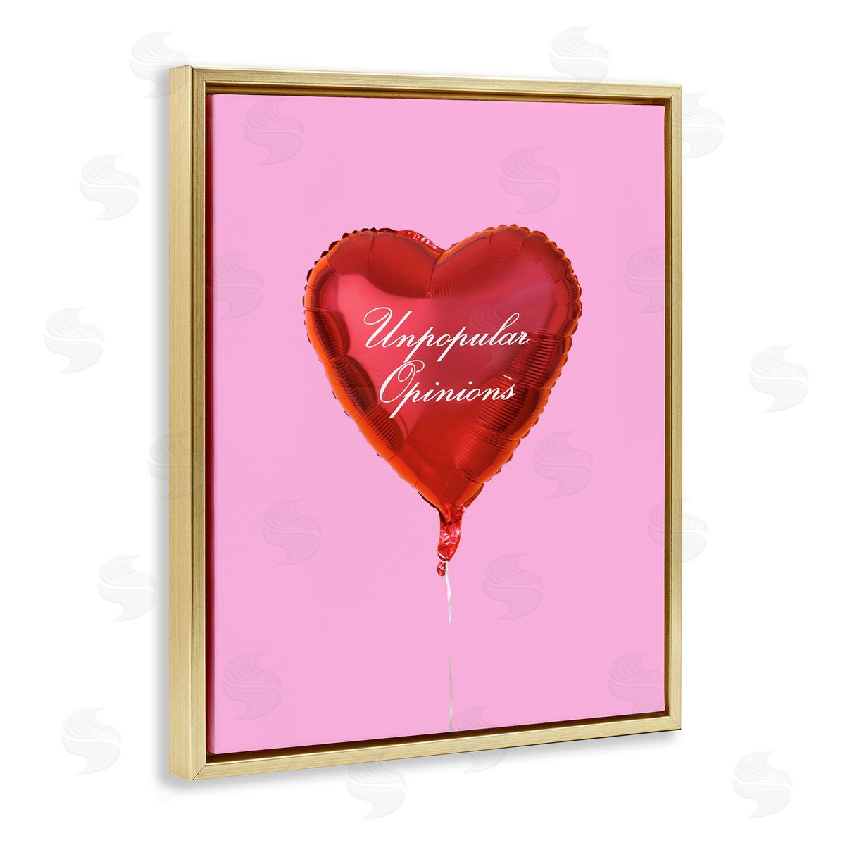 Unpopular Opinions Balloon Gold Floating Frame Canvas Wall Art, Home Decor by House of Lulu
