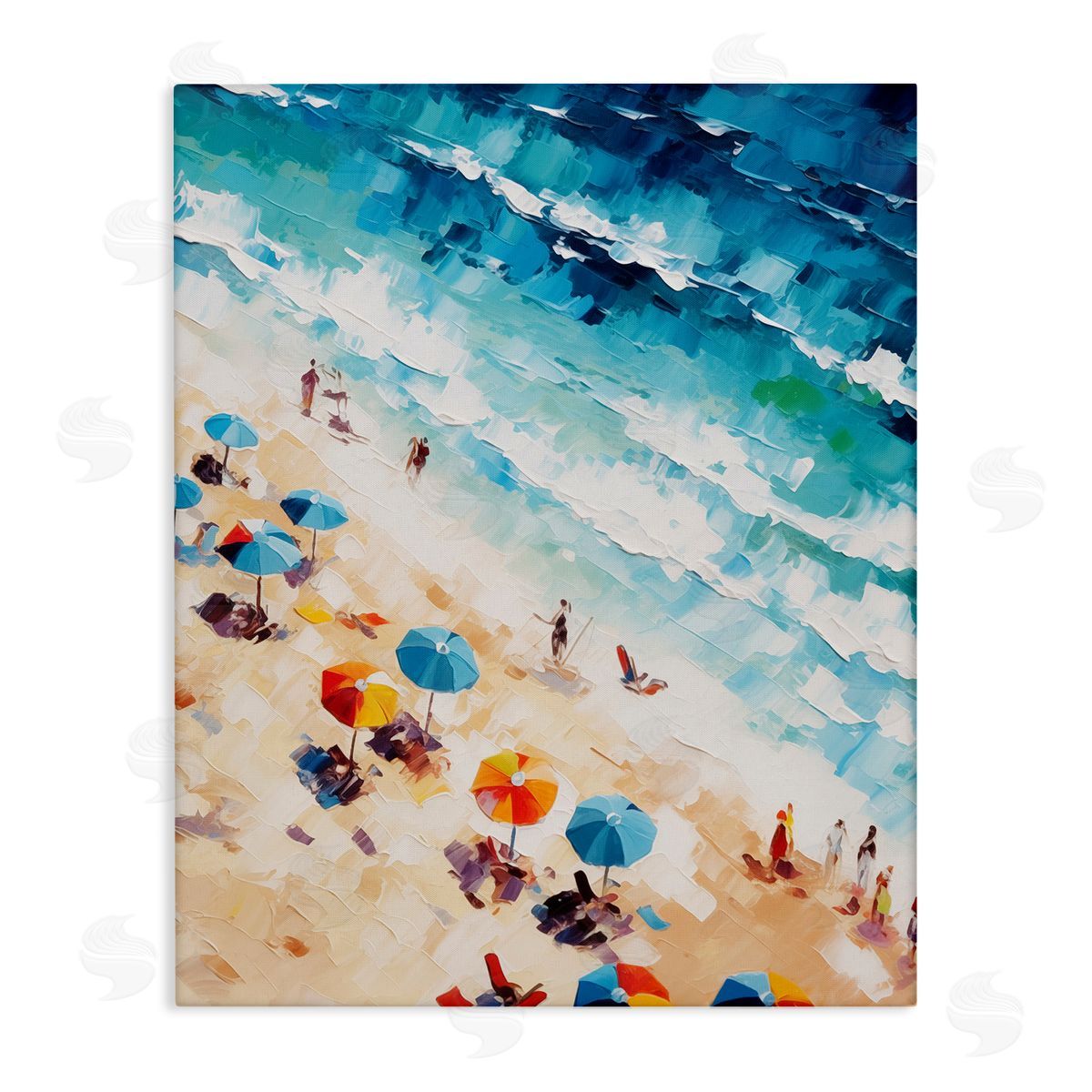 Bold Beachgoers Hues Canvas Wall Art, Home Decor by Arlington Prints
