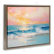 Arlington Prints | Beach Waves Bright Sunset