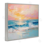 Arlington Prints | Beach Waves Bright Sunset