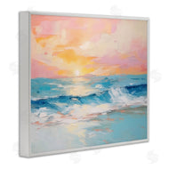 Arlington Prints | Beach Waves Bright Sunset