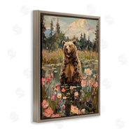 Arlington Prints | Bear in Floral Pond