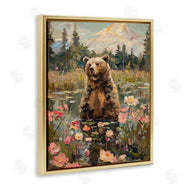 Arlington Prints | Bear in Floral Pond